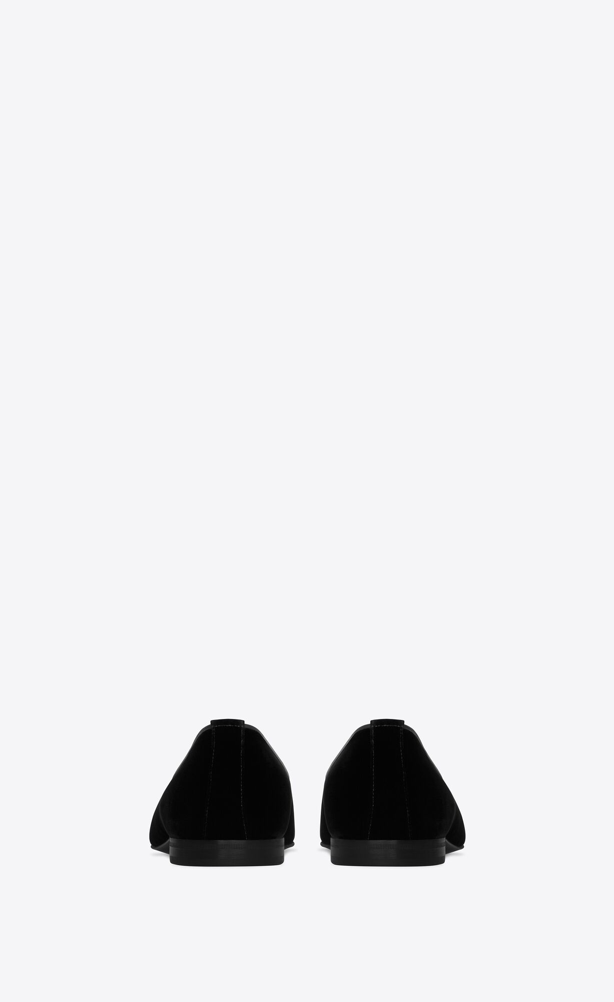 YSL Smoking 15 Slippers In Velvet Schwarz | 01592-BXLU