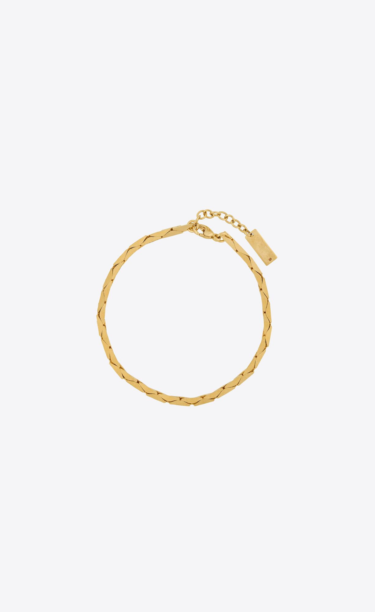 YSL Snake Chain Bracelet In Metal Gold | 75480-YUVG