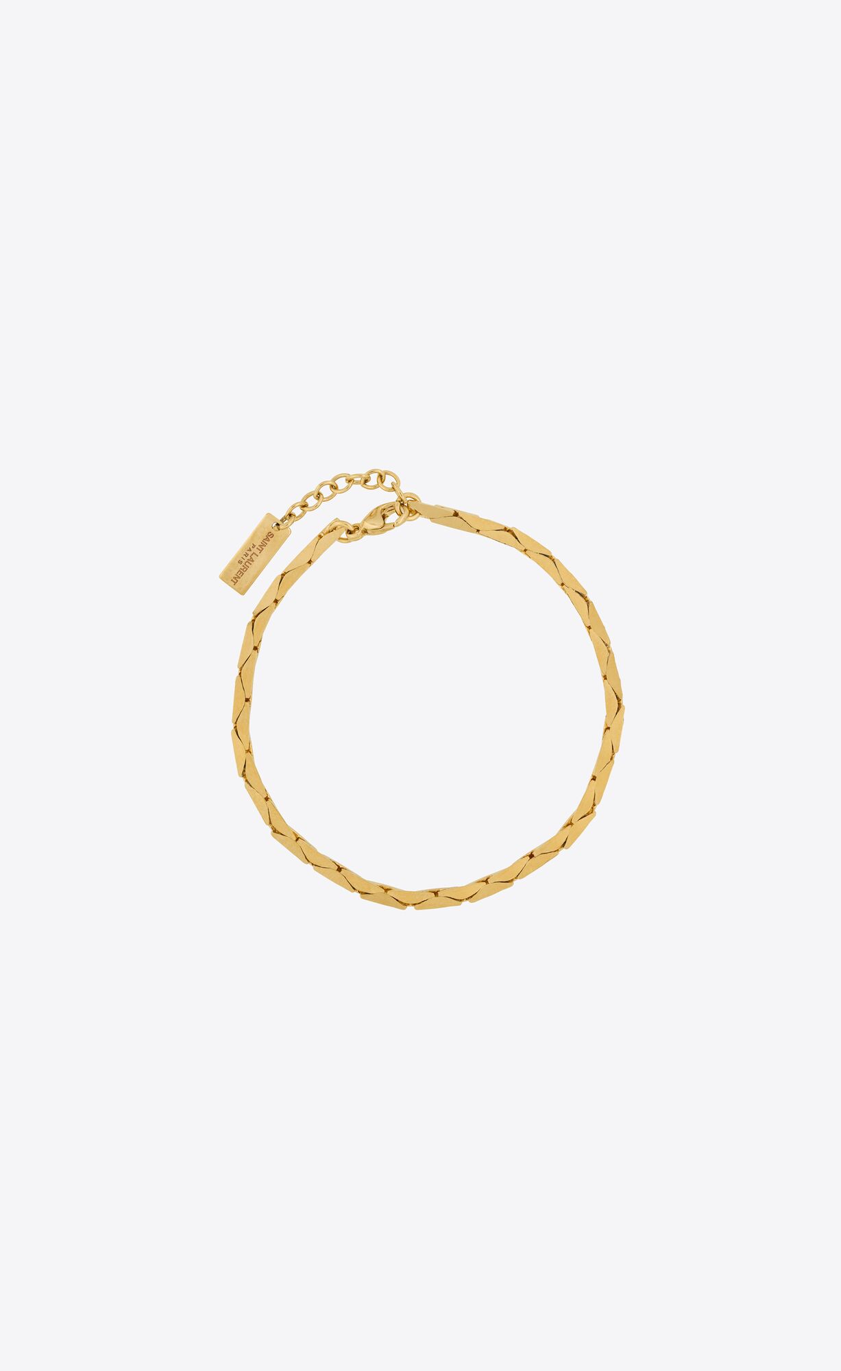 YSL Snake Chain Bracelet In Metal Gold | 75480-YUVG