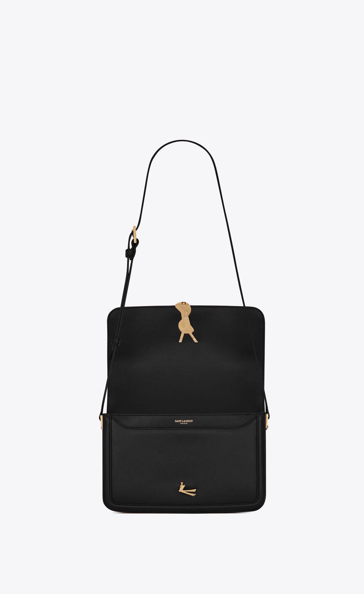 YSL Solferino Medium Satchel In Box Saint Laurent Leder Schwarz | 65832-DNMI