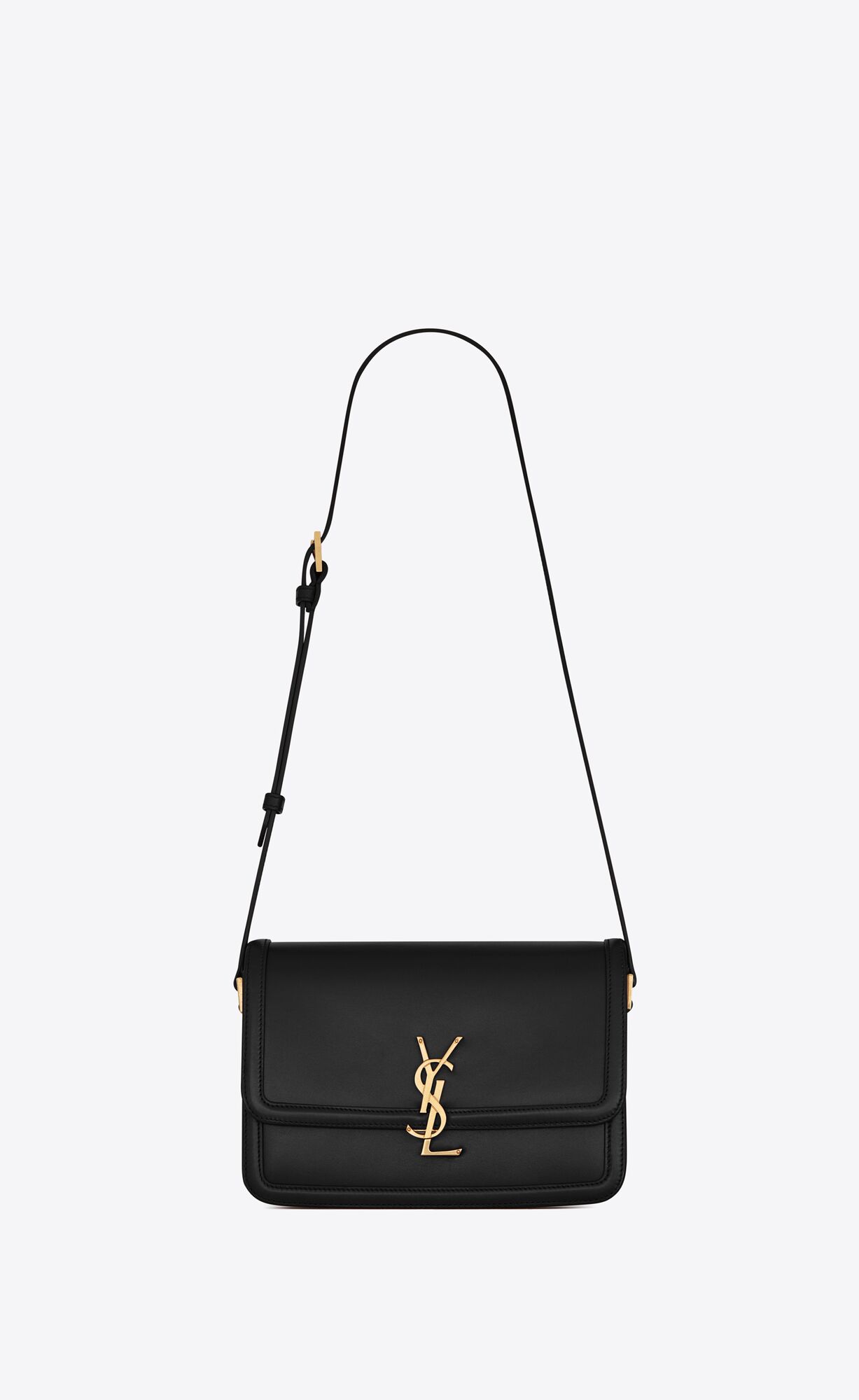 YSL Solferino Medium Satchel In Box Saint Laurent Leder Schwarz | 65832-DNMI