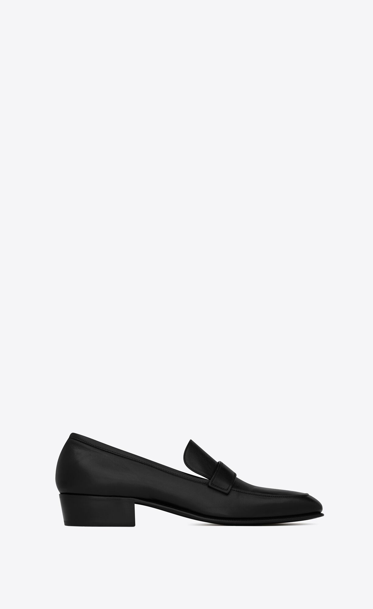 YSL Solferino Penny Slippers In Smooth Leder Noir | 62941-IKOP