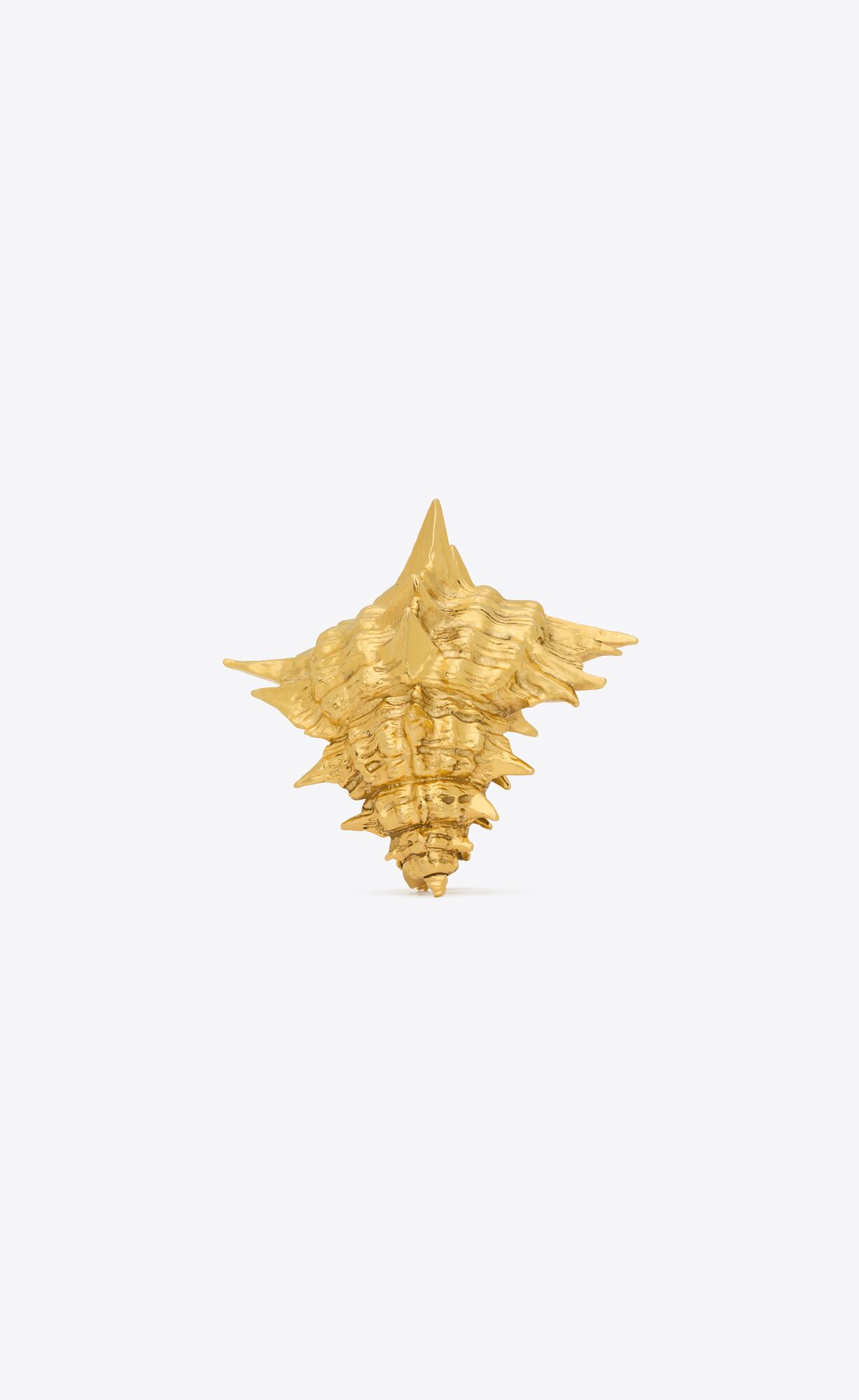 YSL Spiky Shell Cuff In Metal Hellgold | 43928-IMQR