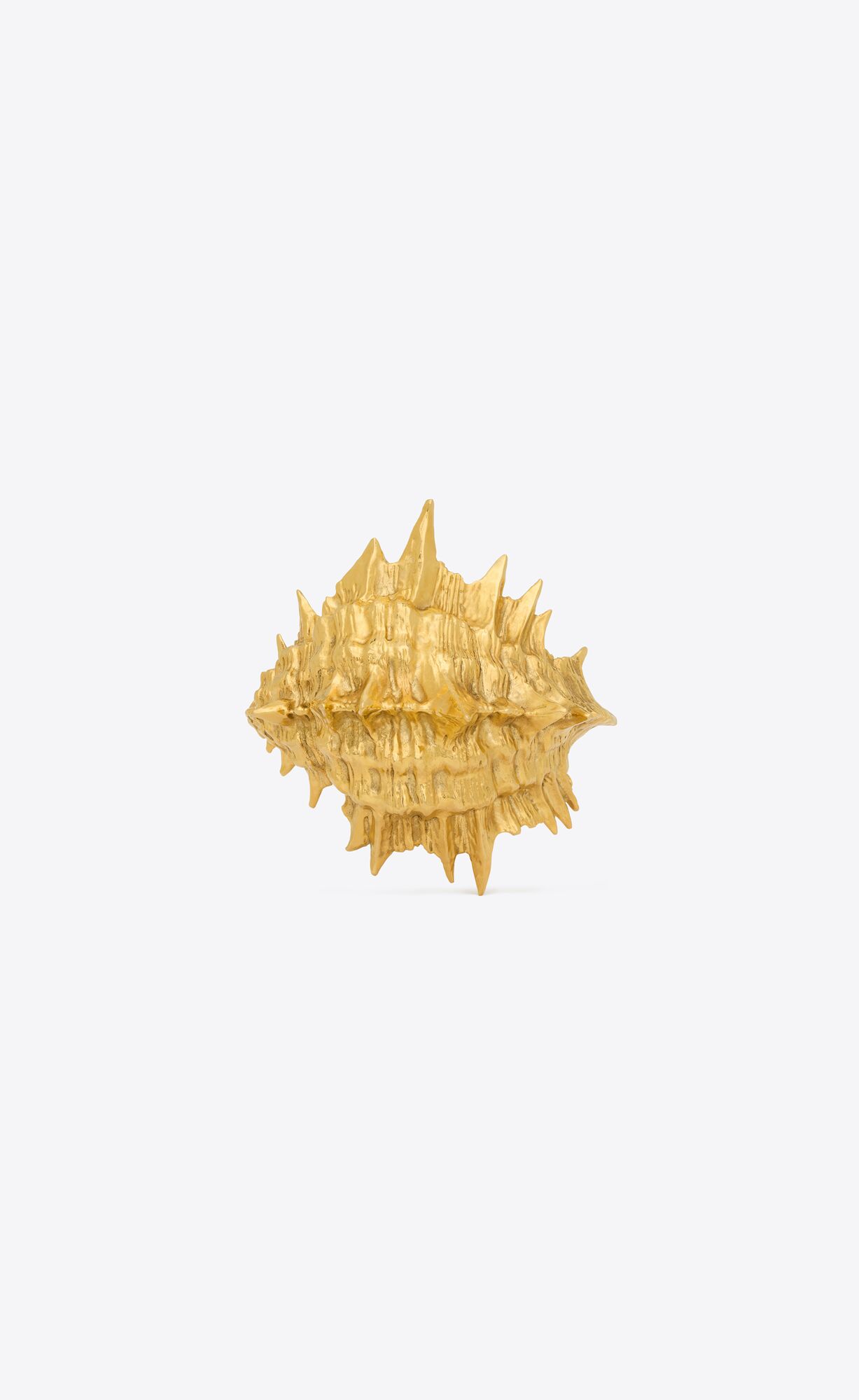 YSL Spiky Shell Cuff In Metal Hellgold | 43928-IMQR