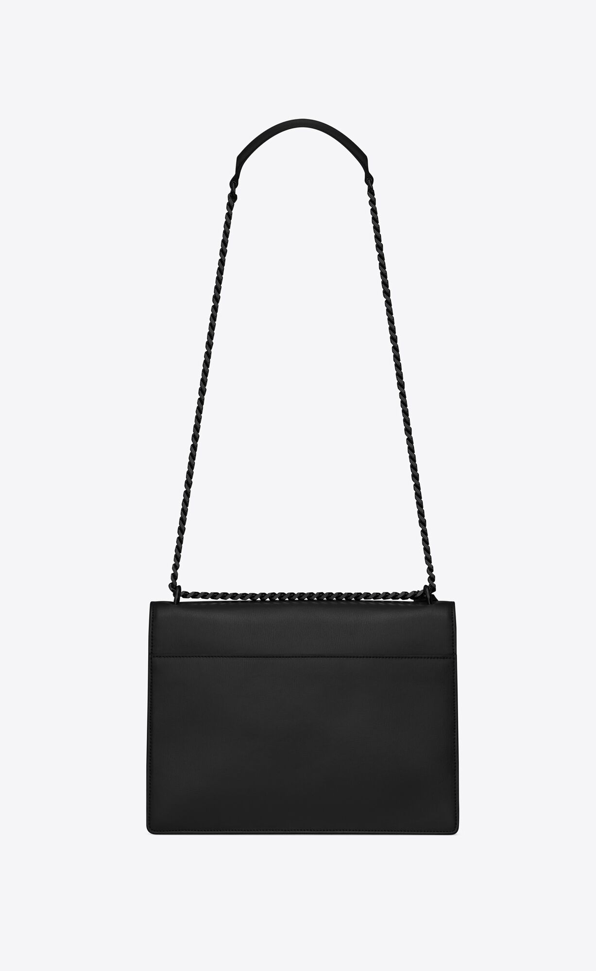 YSL Sunset Large Chain Bag In Smooth Leder Noir | 02165-DNFW