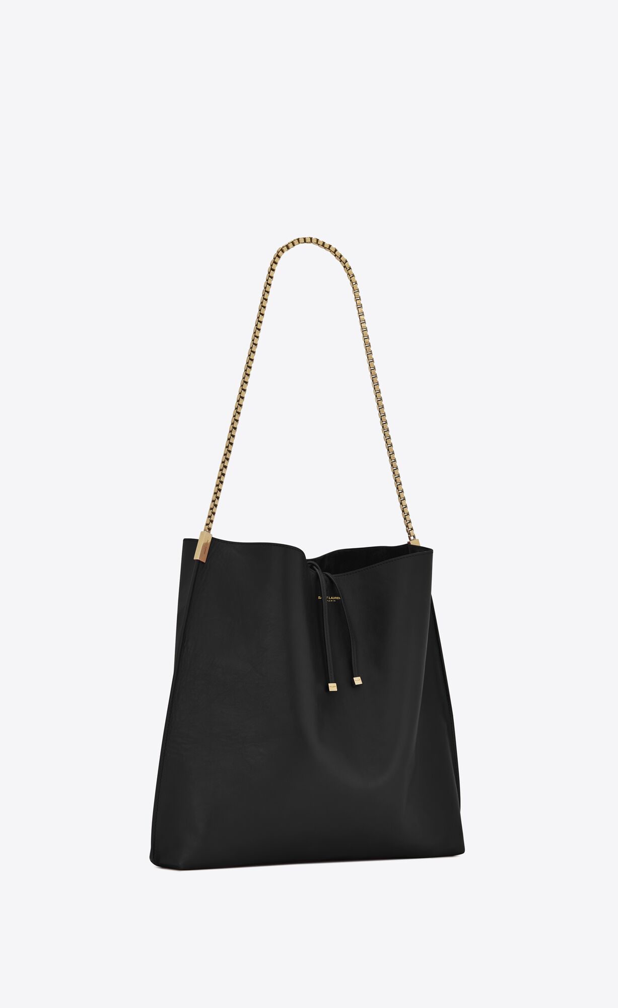 YSL Suzanne Medium Hobo Bag In Smooth Leder Schwarz | 72096-TCVM