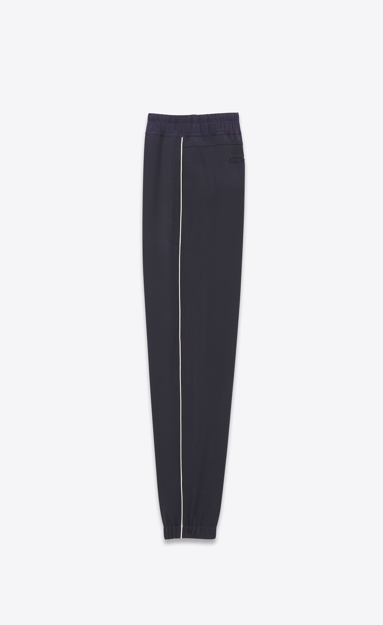 YSL Sweatpants In Crepe Satin Blau | 71038-YRNG