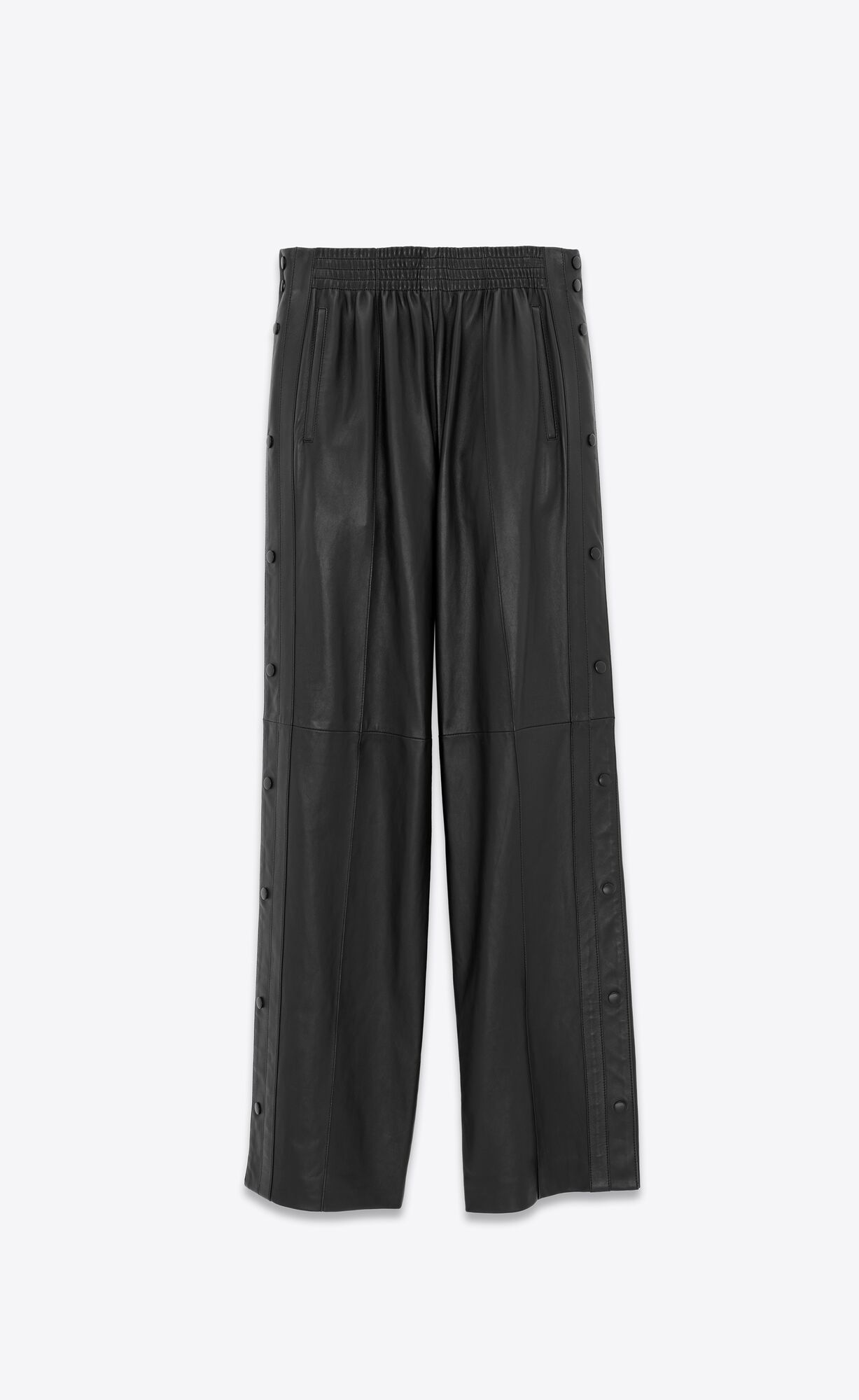 YSL Sweatpants In Lambskin Schwarz | 34576-AQXV