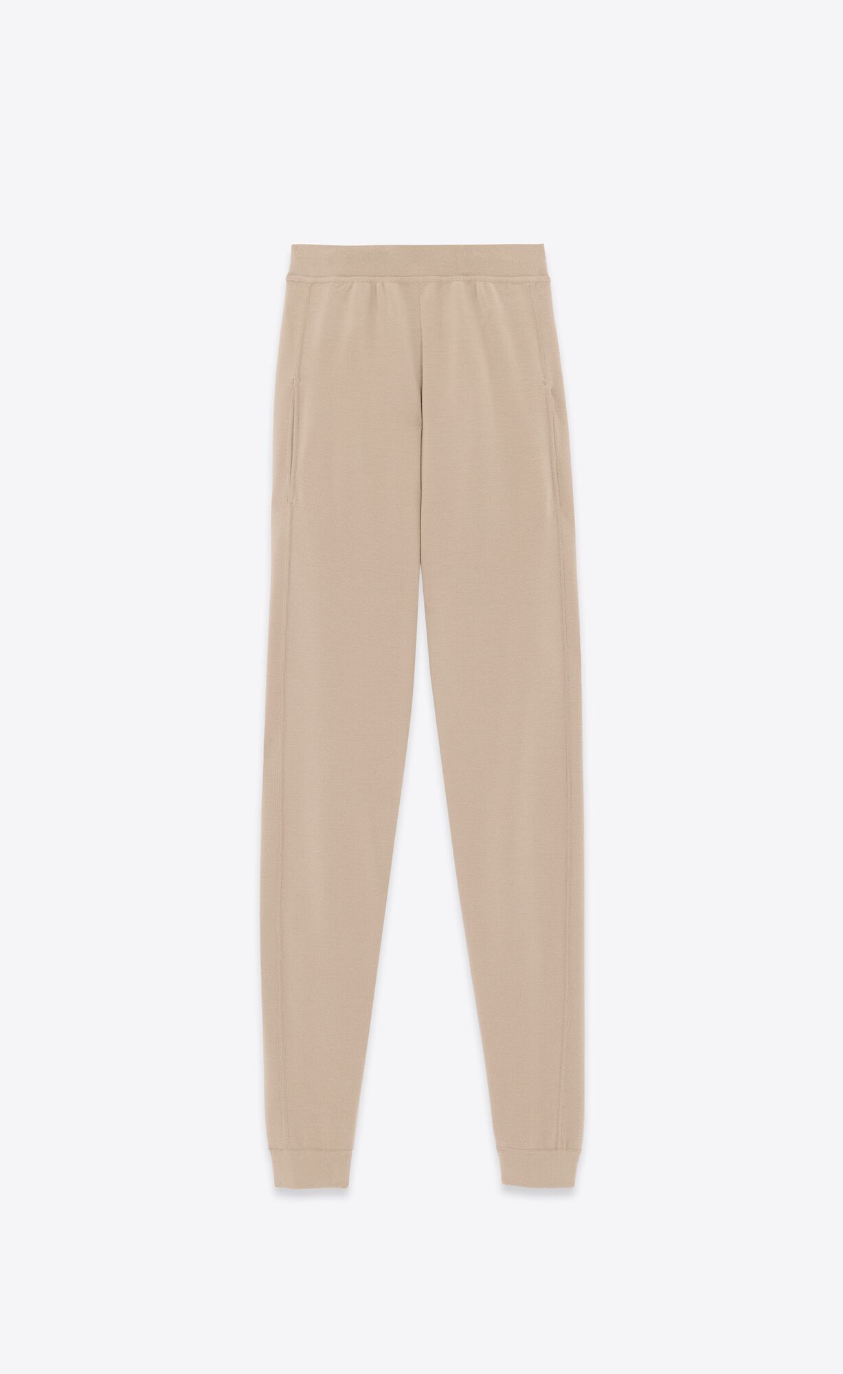 YSL Sweatpants In Wolle Beige | 25149-TFBW