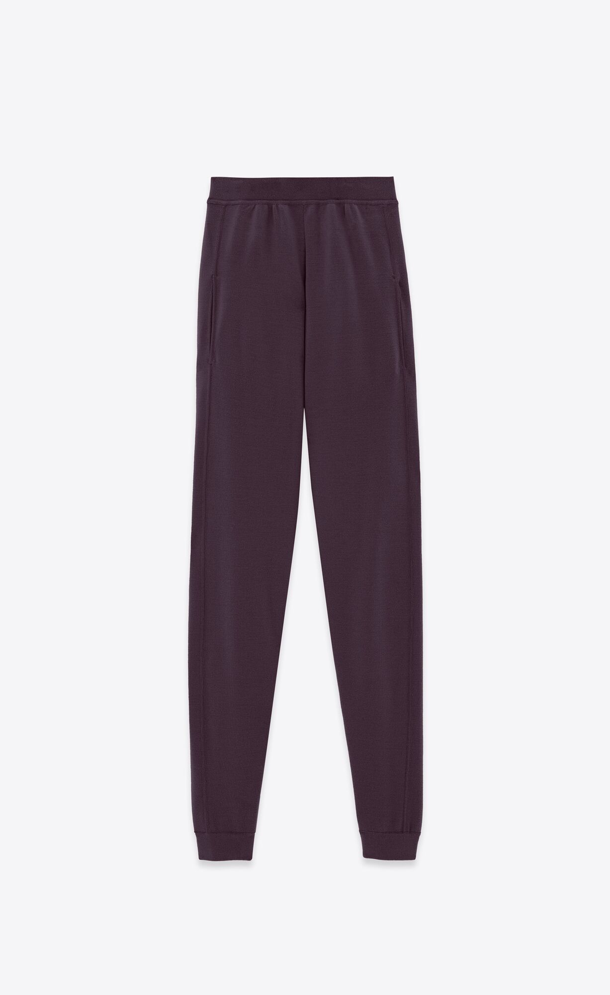 YSL Sweatpants In Wolle Prune | 94657-ODMB