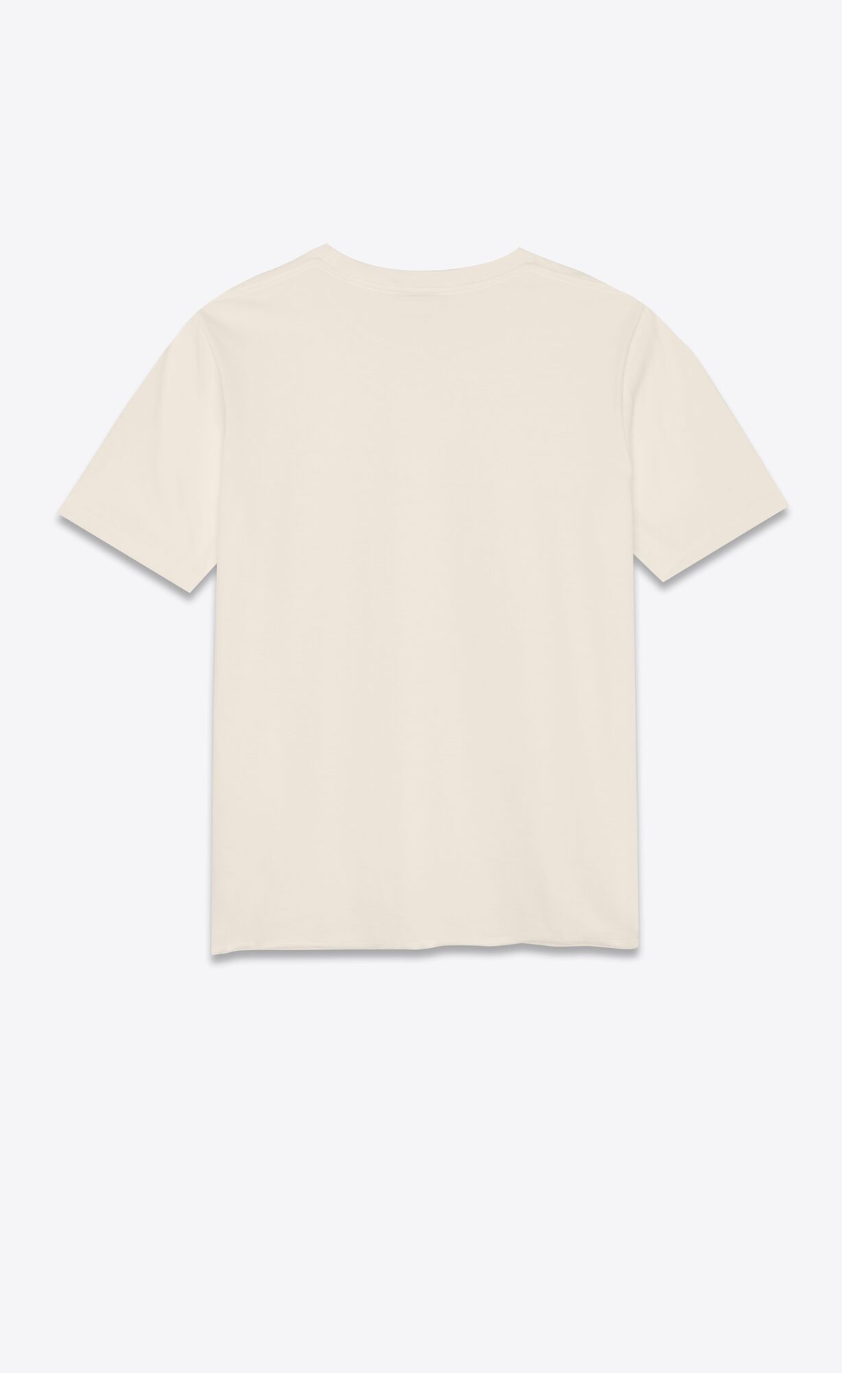 YSL T-shirt In Baumwoll Beige | 07826-OVJF