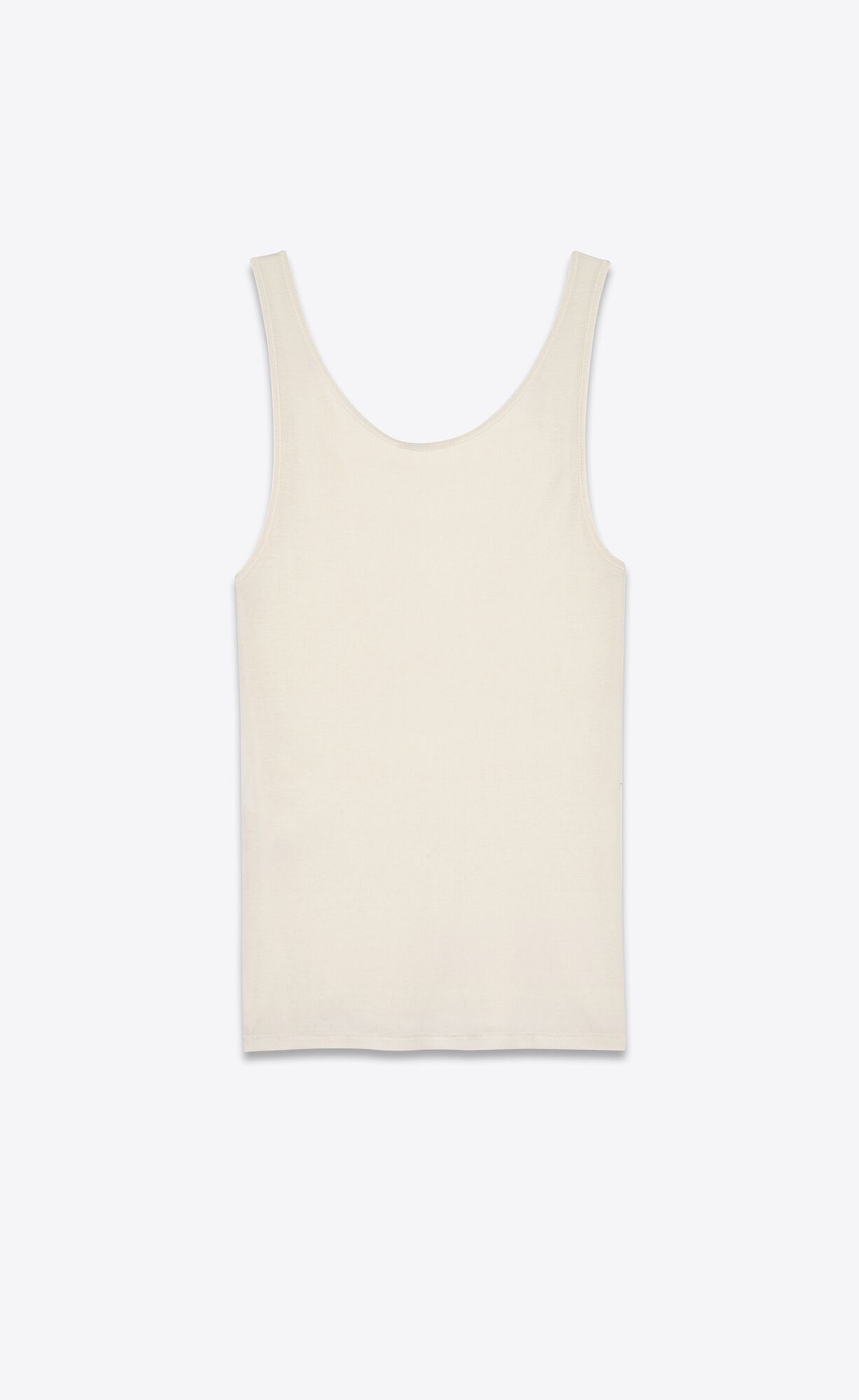 YSL Tank Top In Jersey Beige | 35026-BIXV