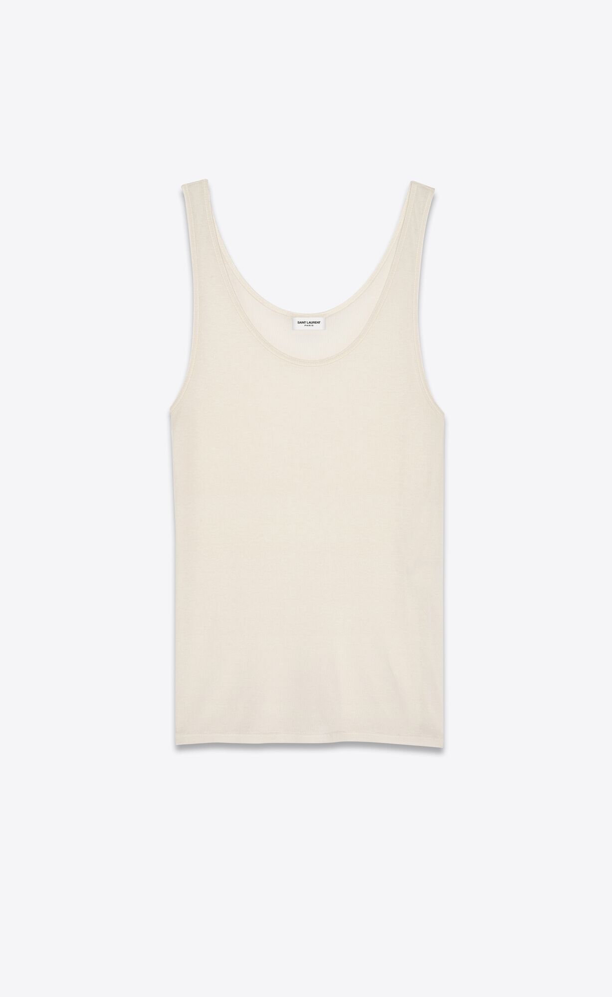 YSL Tank Top In Jersey Beige | 35026-BIXV