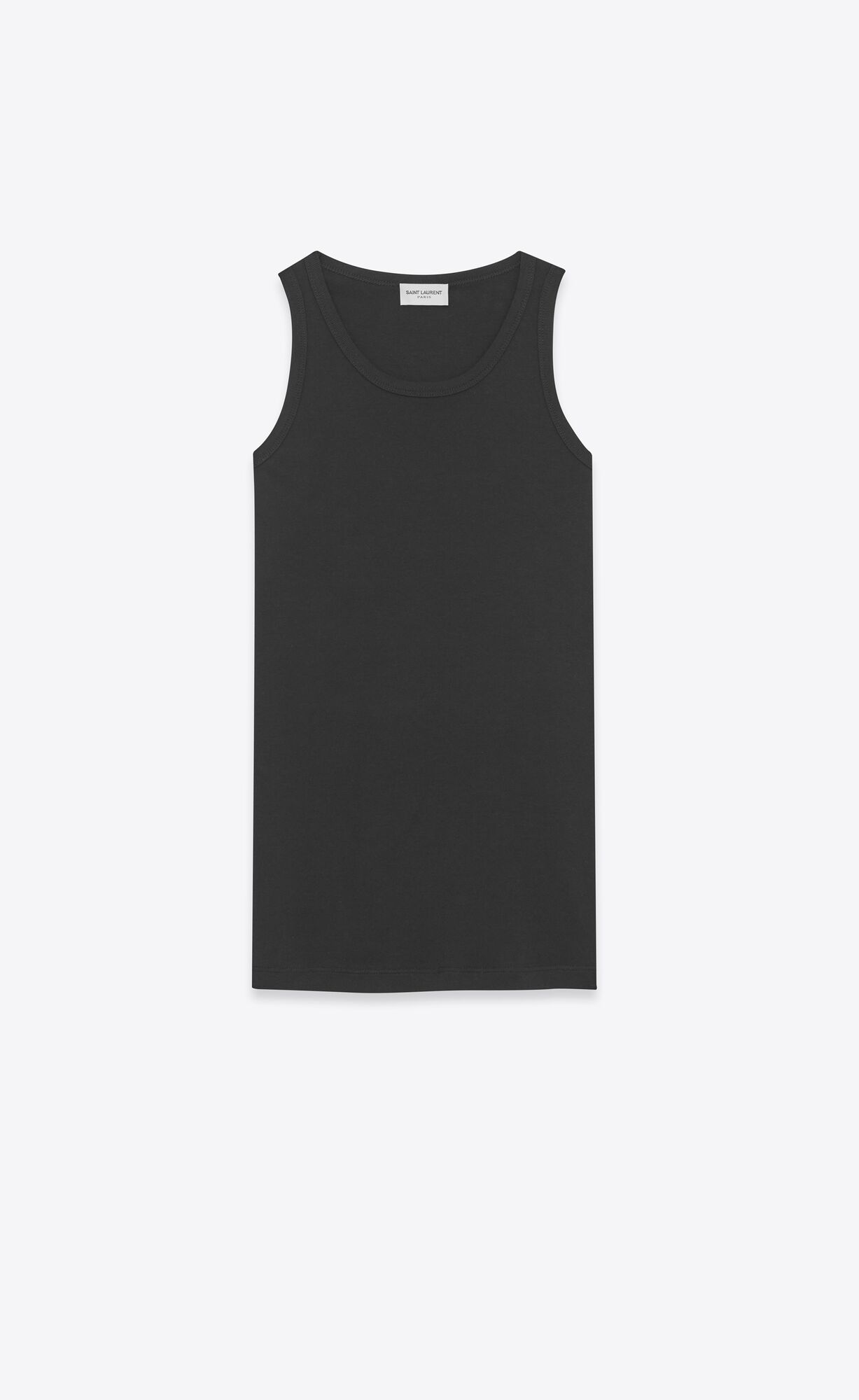 YSL Tank Top In Jersey Schwarz | 72896-LFVW