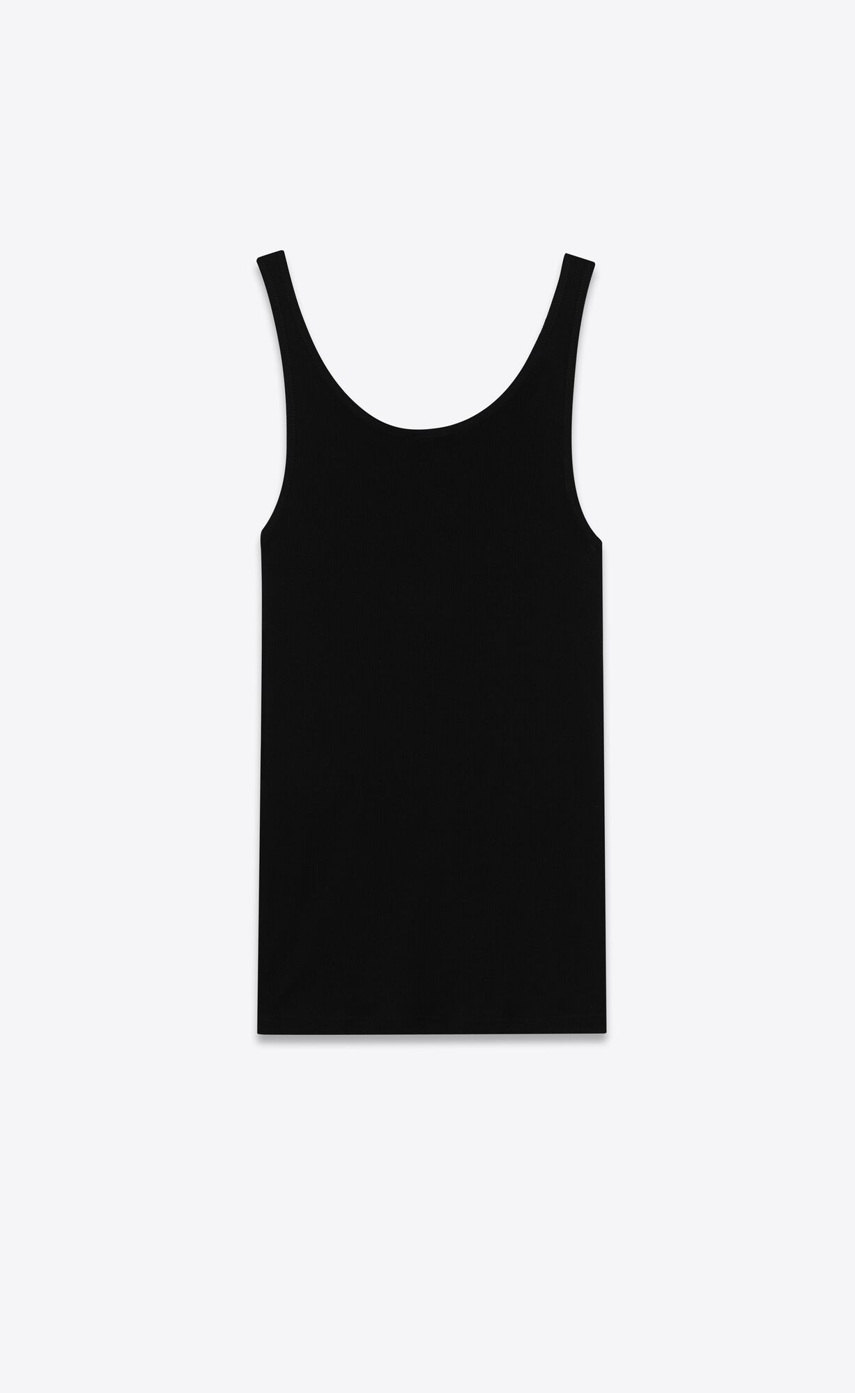 YSL Tank Top In Jersey Schwarz | 75324-DBXS