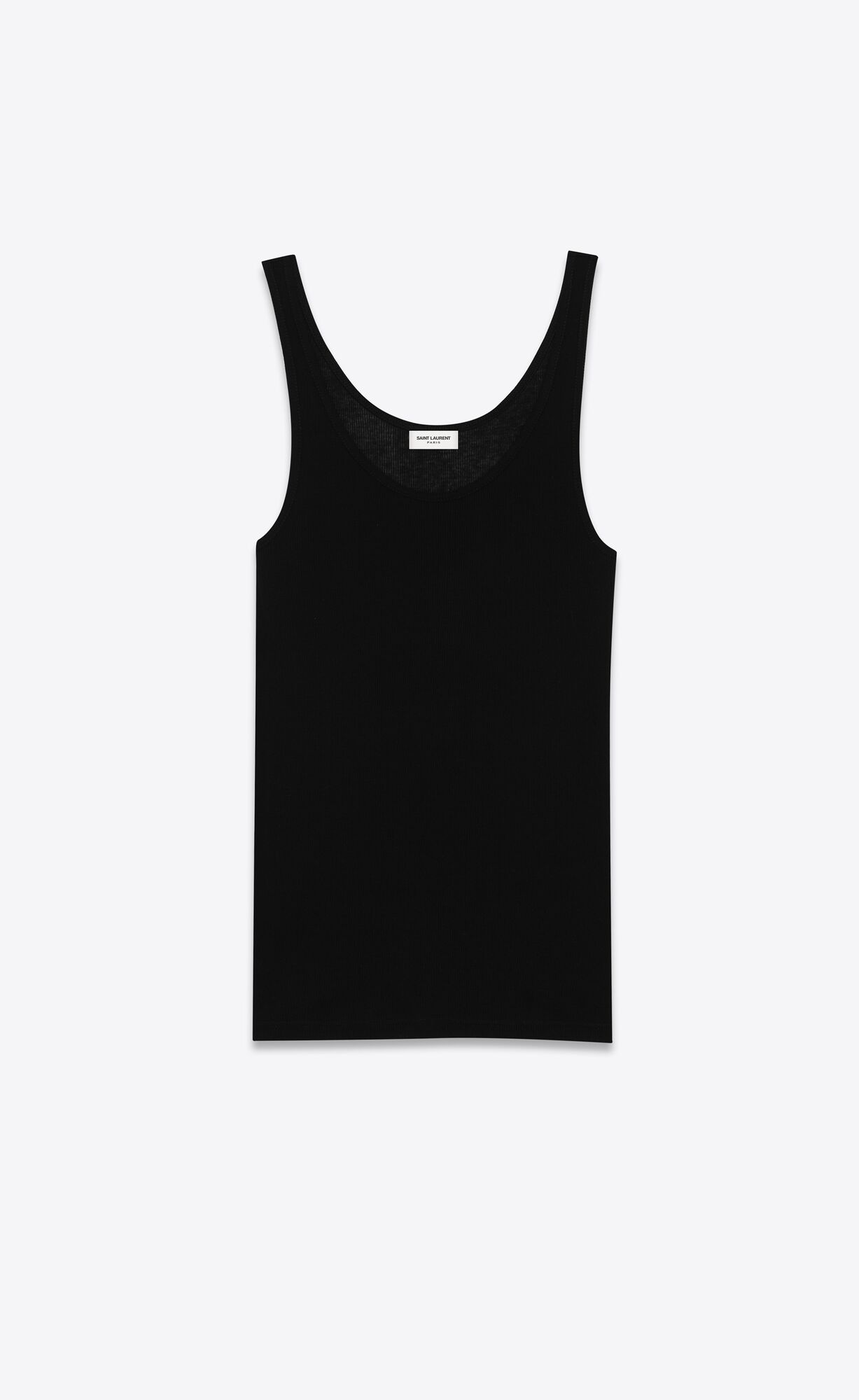 YSL Tank Top In Jersey Schwarz | 75324-DBXS