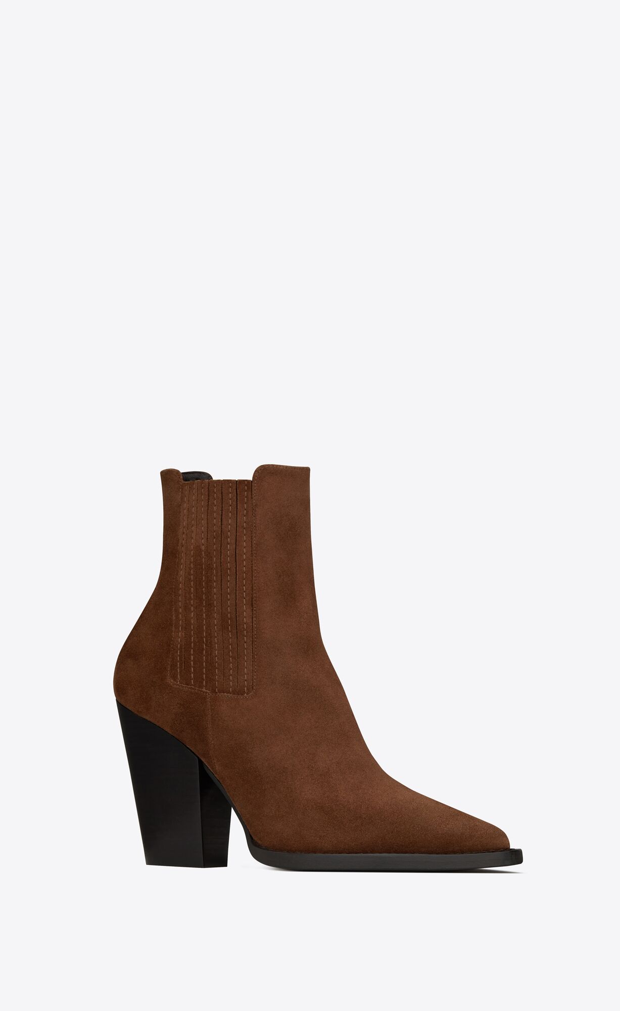 YSL Theo Chelsea Boots In Wildleder Land | 39154-XWZB