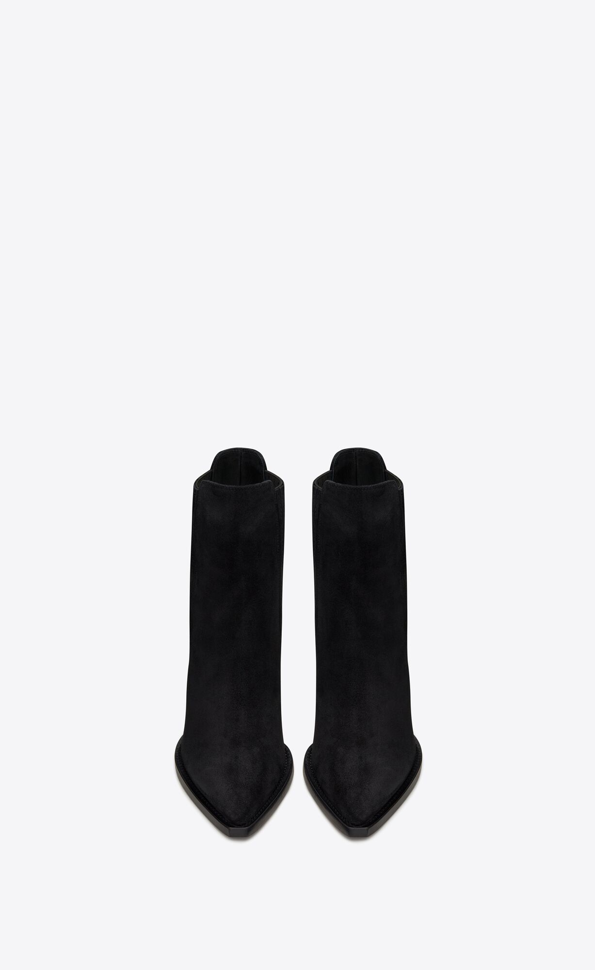 YSL Theo Chelsea Boots In Wildleder Schwarz | 61095-GCDE