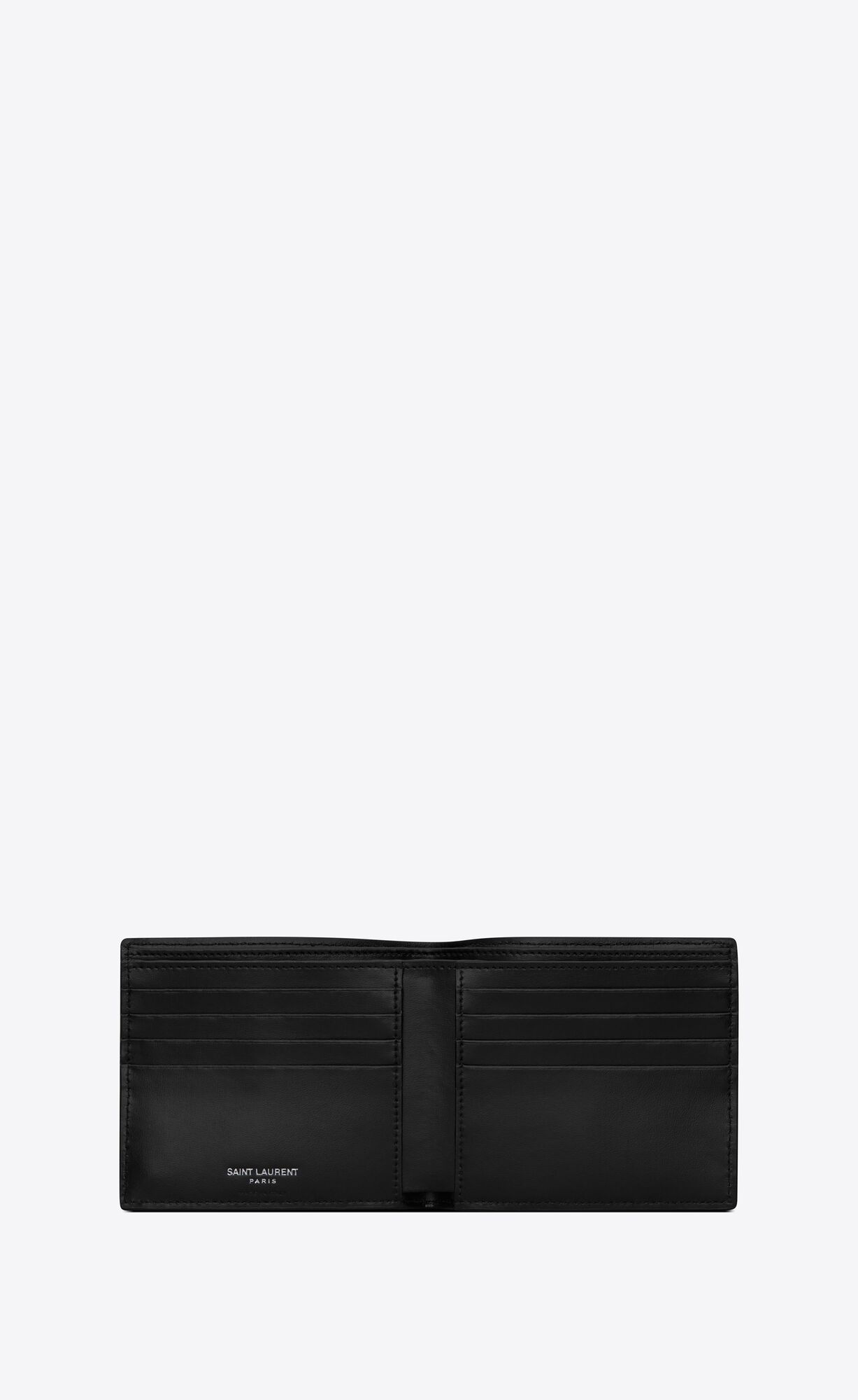 YSL Tiny Cassandre East/West Wallet In Matte Leder Schwarz | 21956-QFZP