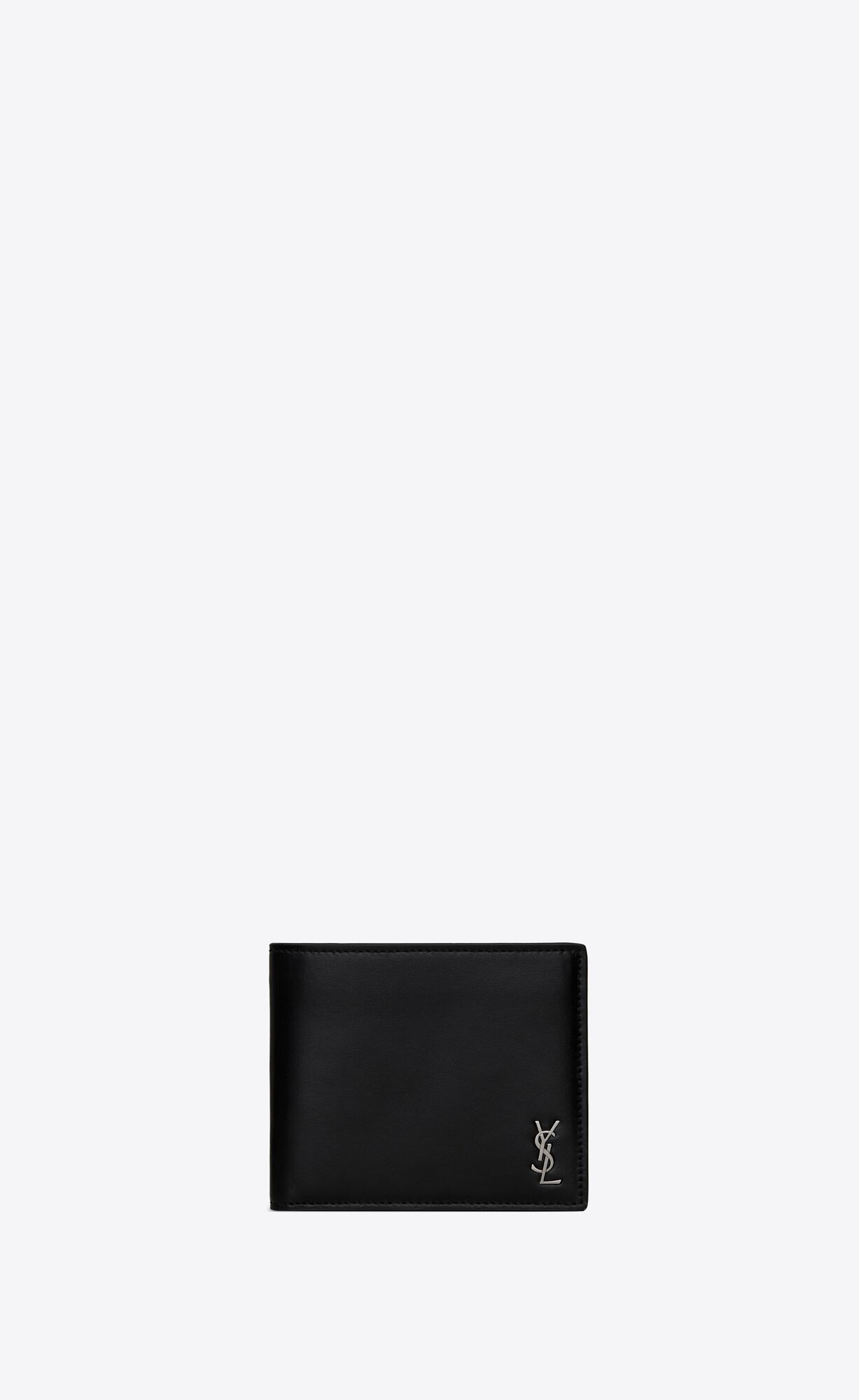 YSL Tiny Cassandre East/West Wallet In Matte Leder Schwarz | 21956-QFZP