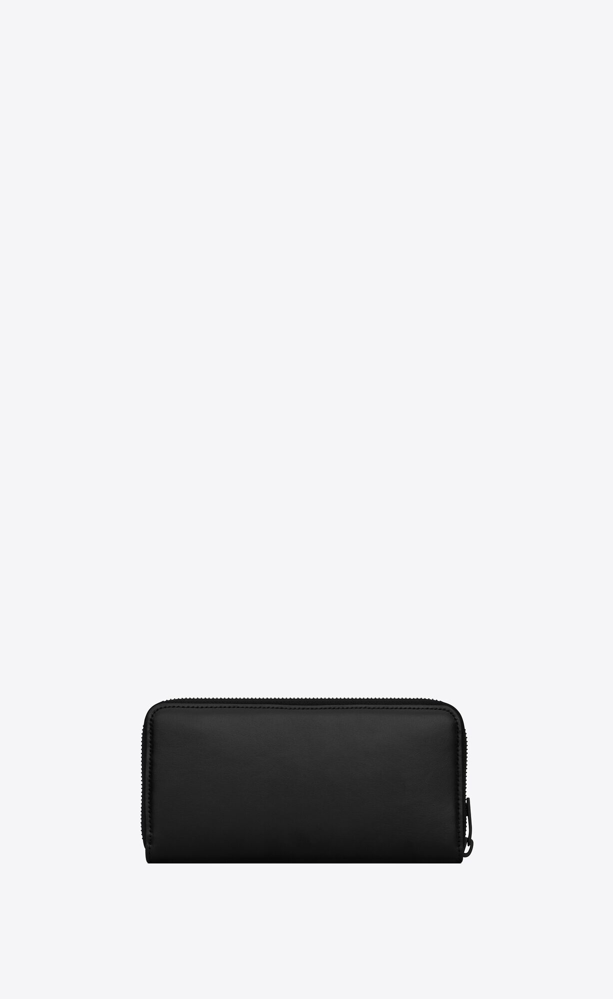 YSL Tiny Cassandre Zip-around Wallet In Matte Leder Schwarz | 08765-GHQJ