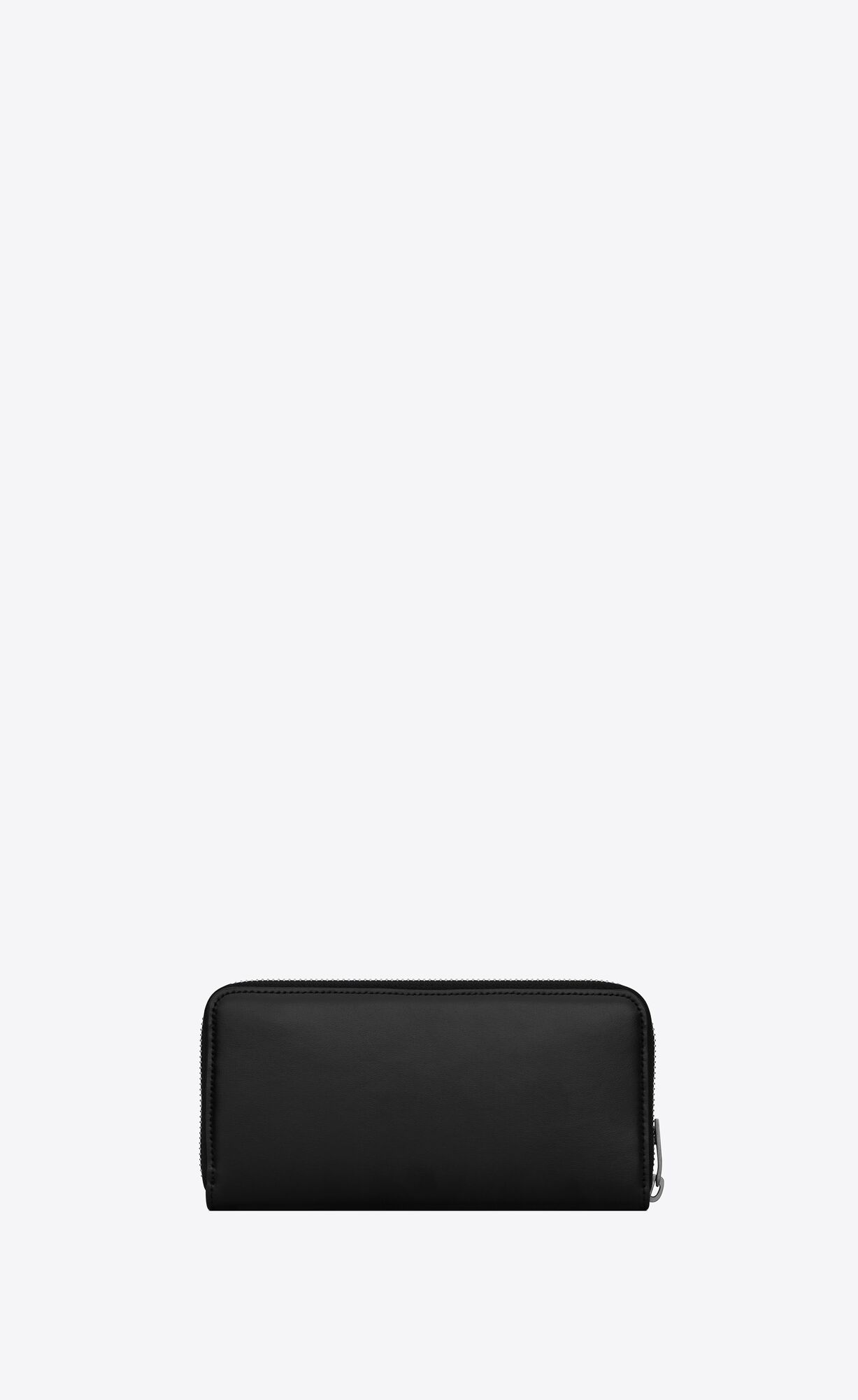 YSL Tiny Cassandre Zip-around Wallet In Matte Leder Schwarz | 15896-XRTI