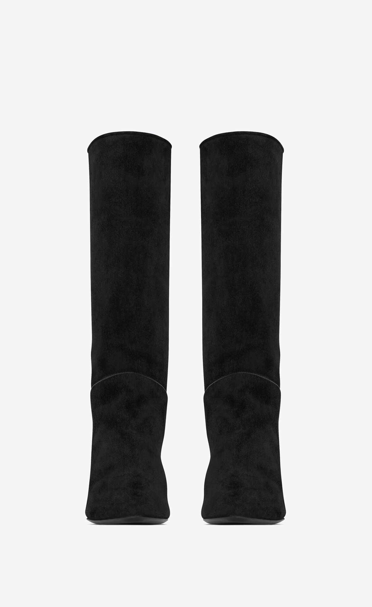 YSL Tracy Boots In Wildleder Schwarz | 01893-HOBP