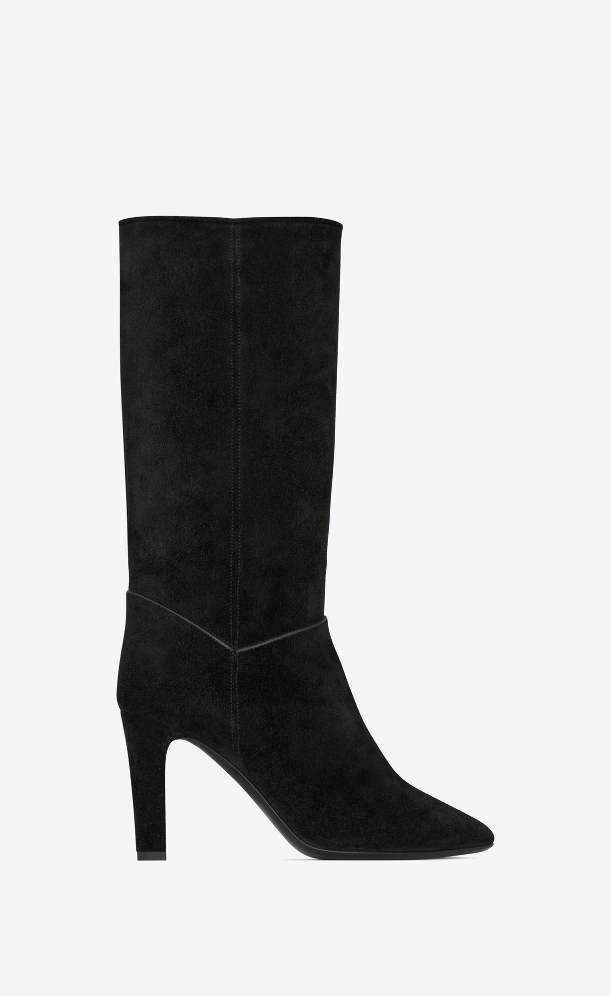 YSL Tracy Boots In Wildleder Schwarz | 01893-HOBP