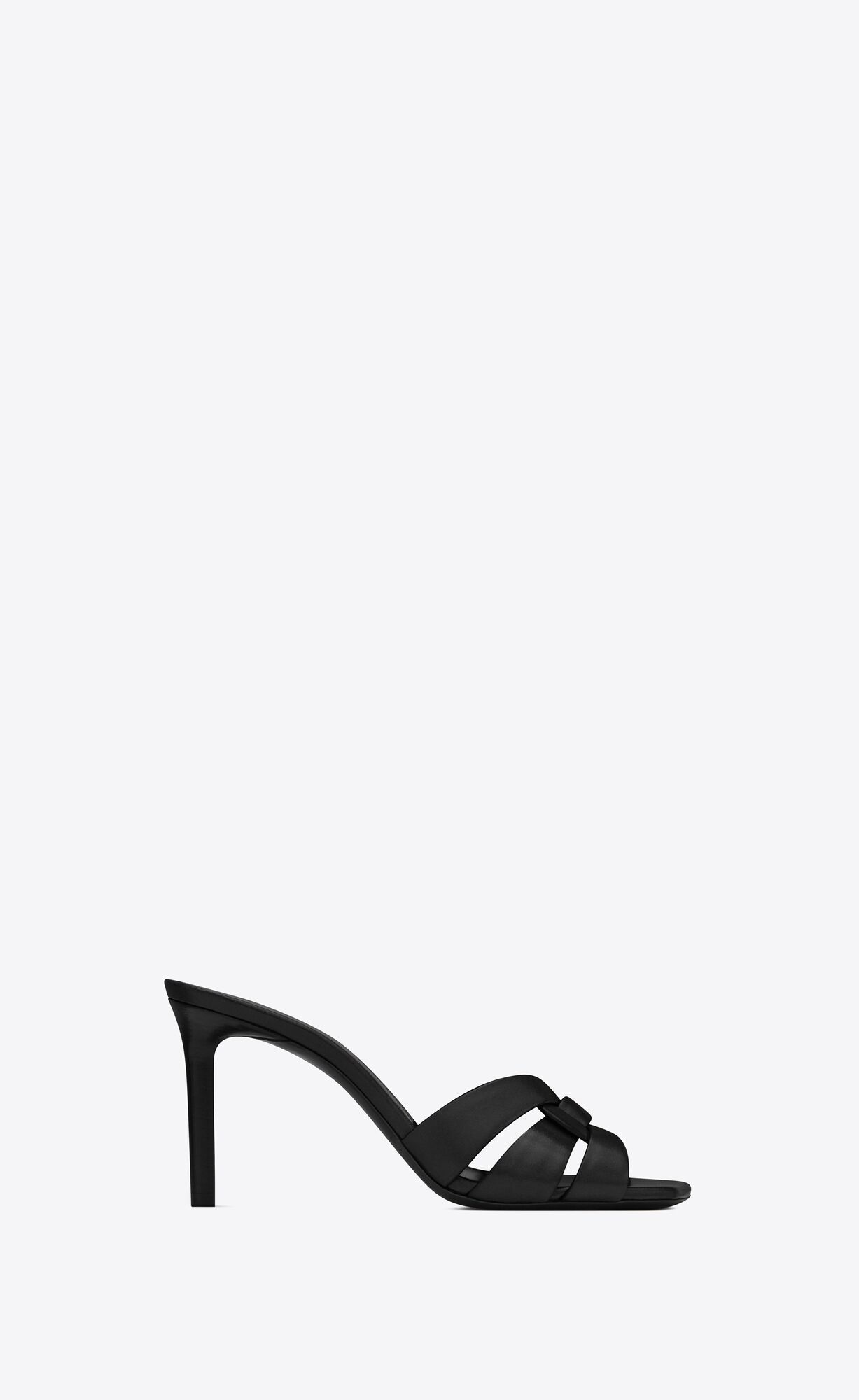 YSL Tribute Mules In Smooth Leder Schwarz | 92475-JHQZ