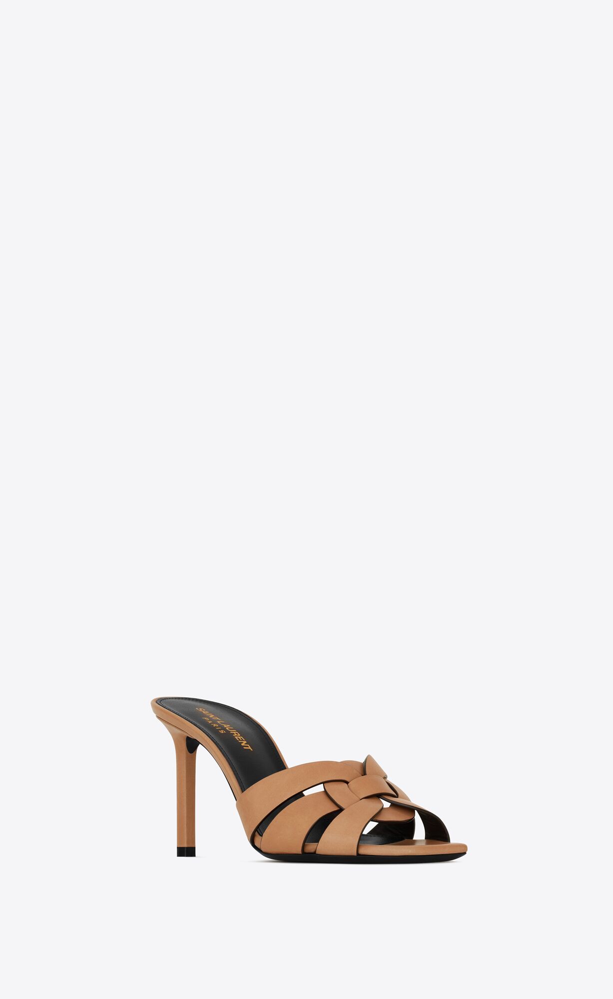 YSL Tribute Mules In Vegetable-tanned Leder Gold | 59438-BQSY