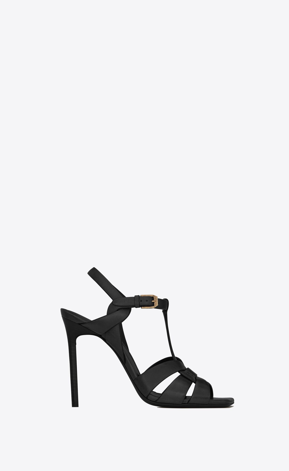 YSL Tribute Sandals In Smooth Leder Schwarz | 74609-EADN