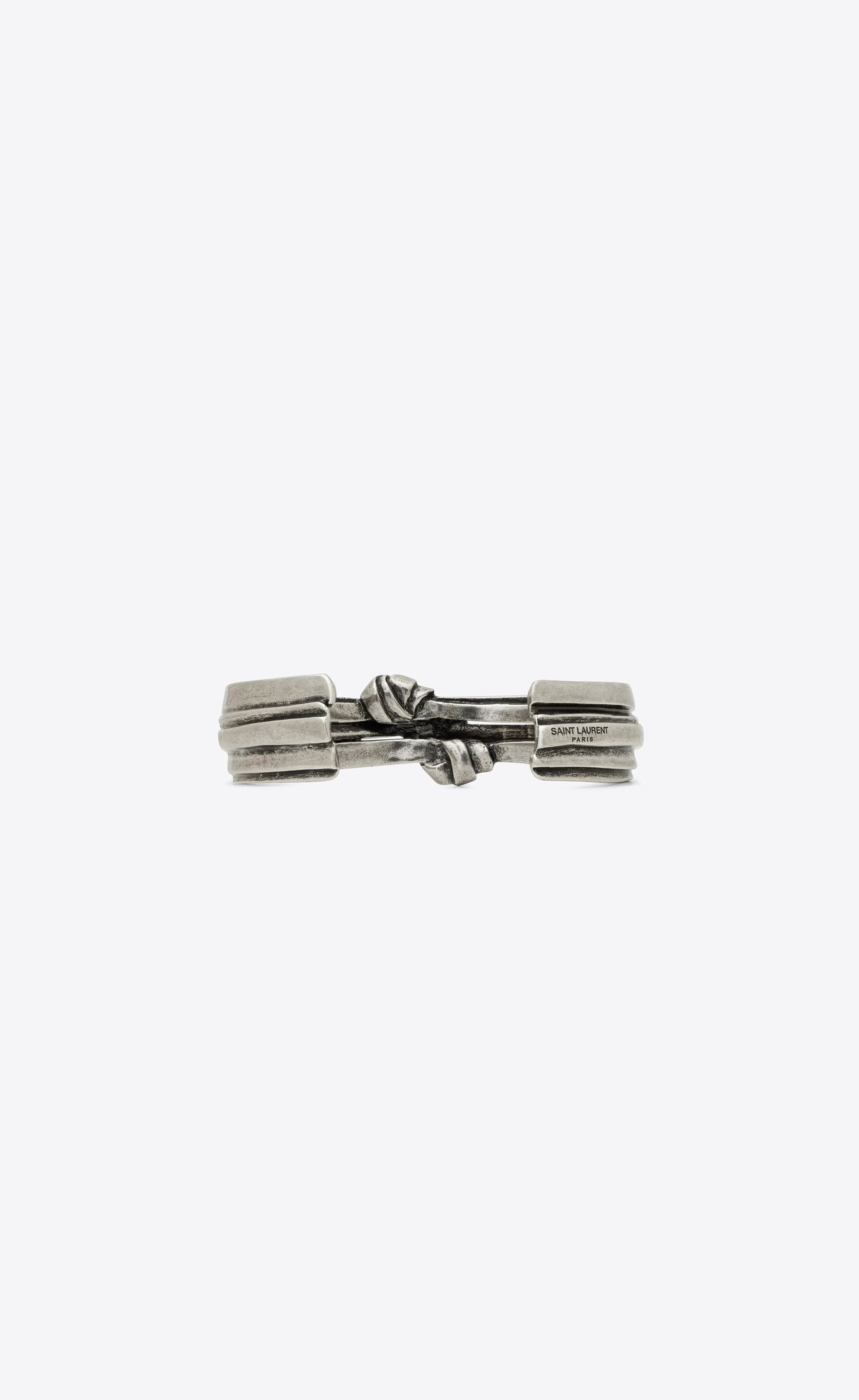 YSL Triple Knot Bracelet In Metal Silber | 52397-USML