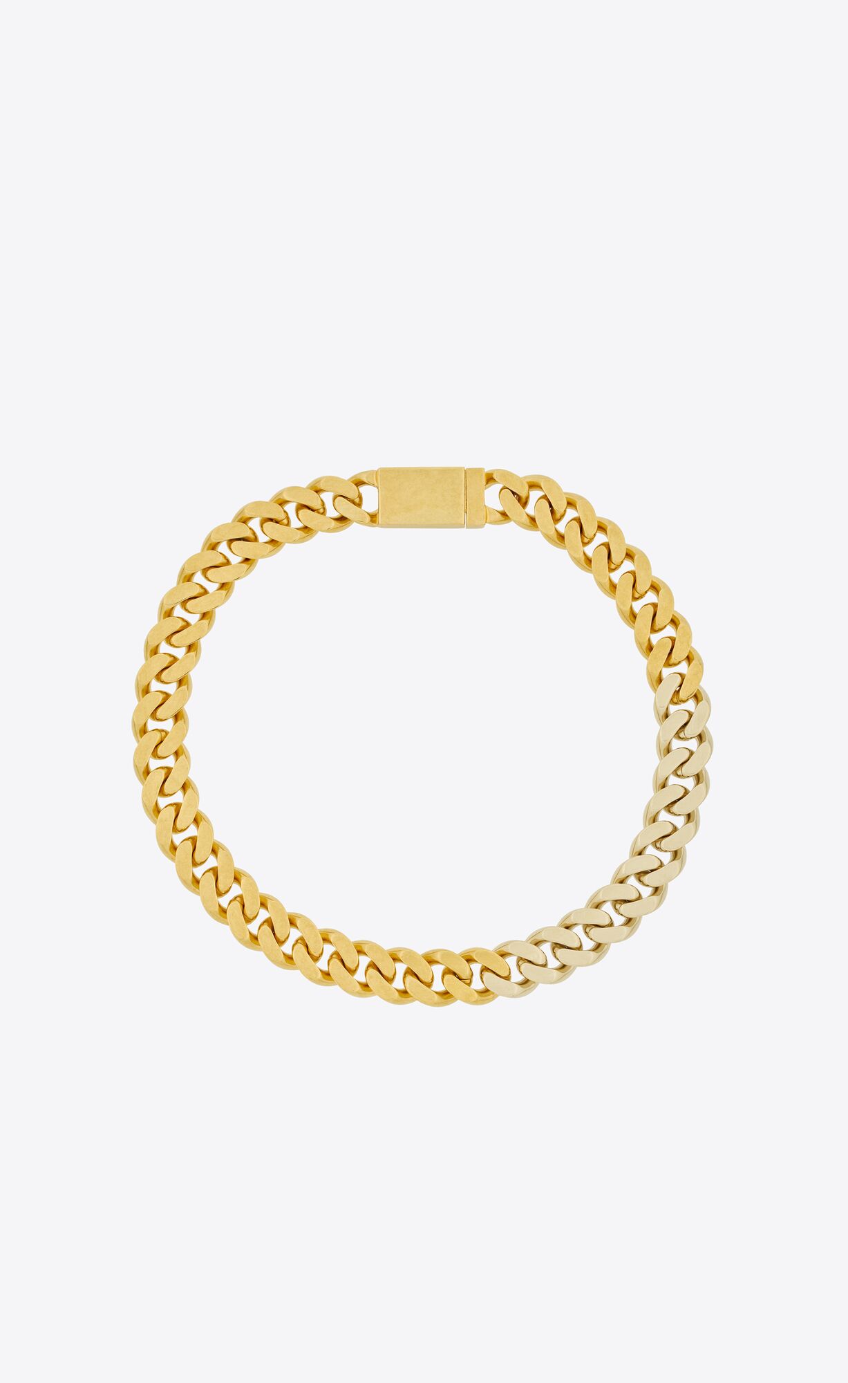 YSL Two-tone Chain Necklace In Metal Gold | 73246-AIMB