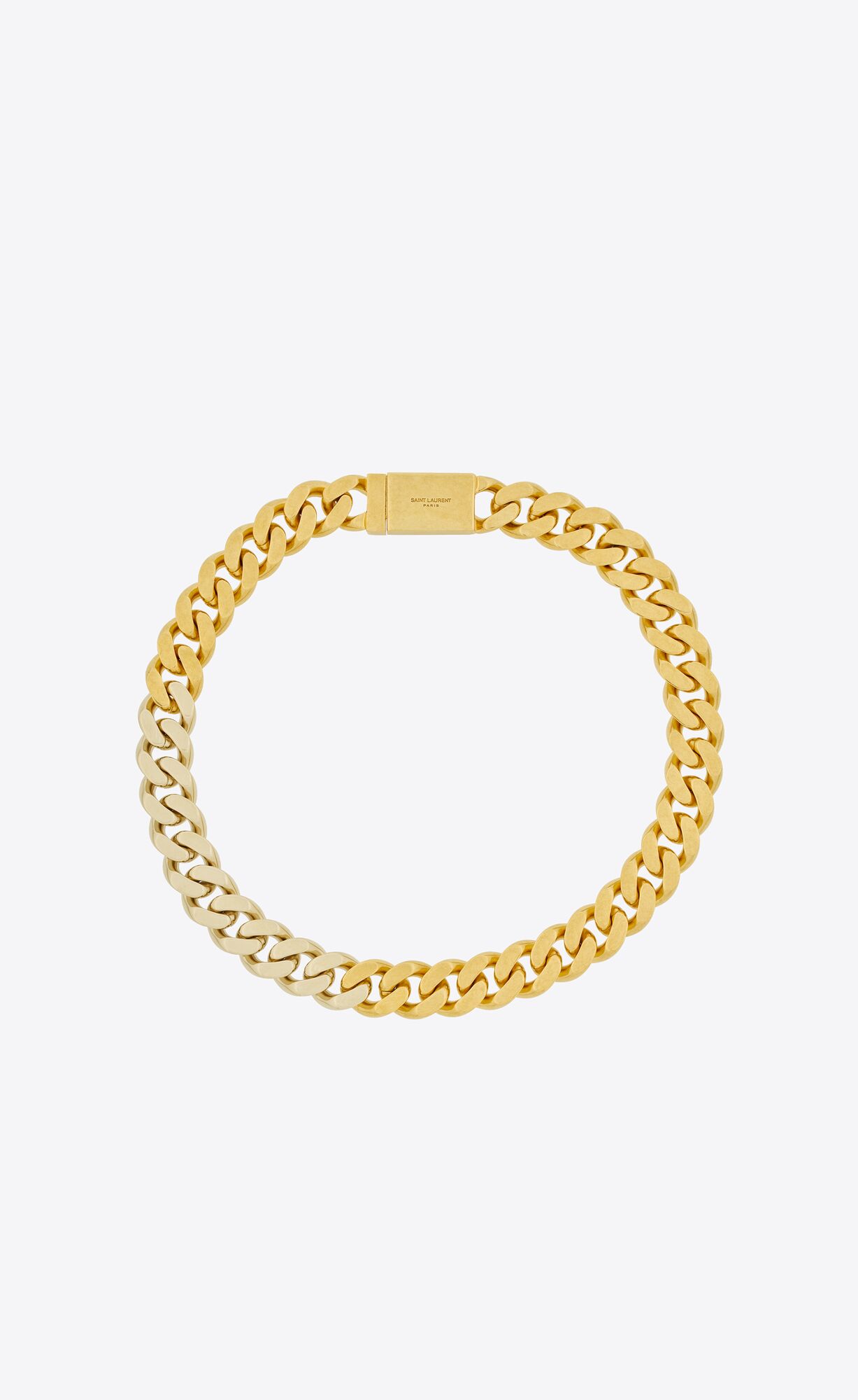 YSL Two-tone Chain Necklace In Metal Gold | 73246-AIMB