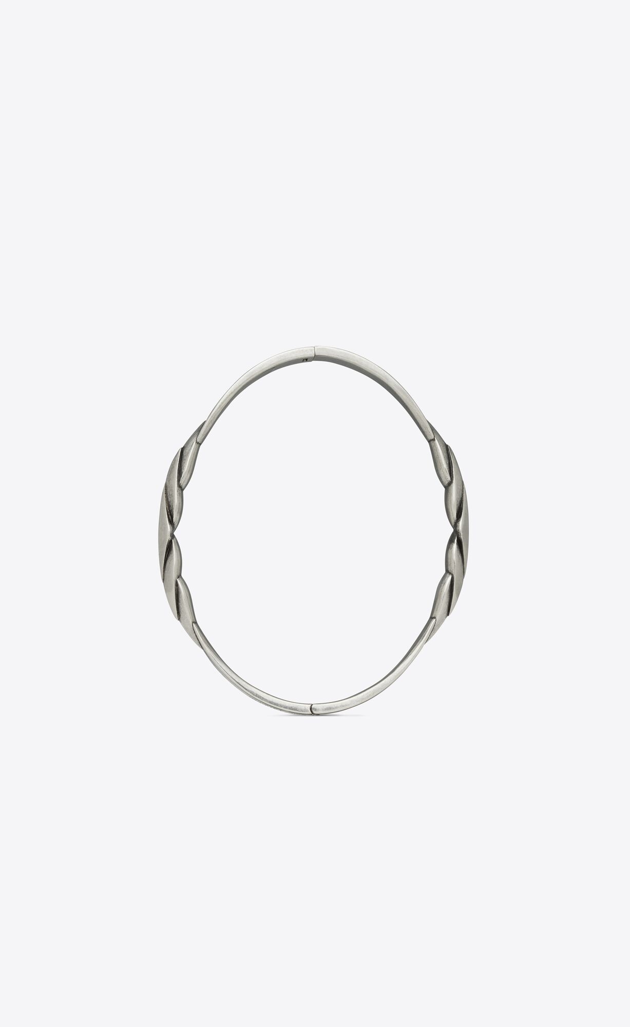 YSL V Bracelet In Metal Silber | 64873-ZNXW