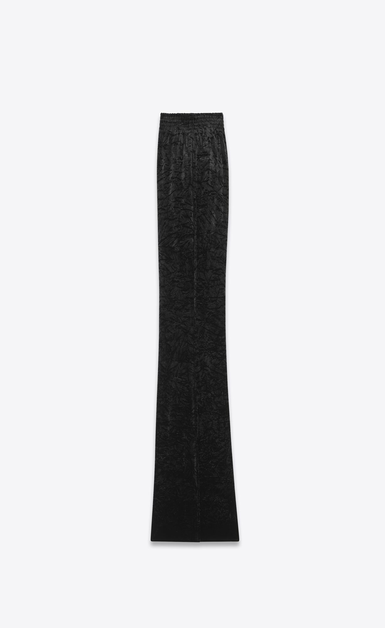 YSL Weite-leg Pants In Velvet Schwarz | 74190-ZDAG