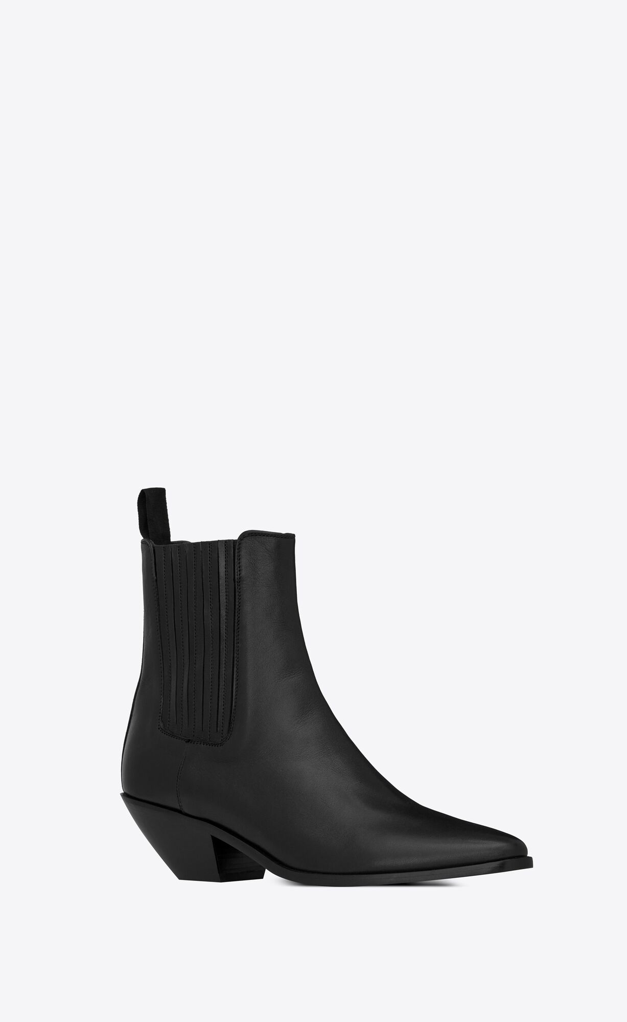 YSL West Chelsea Boots In Smooth Leder Schwarz | 41635-UDCF