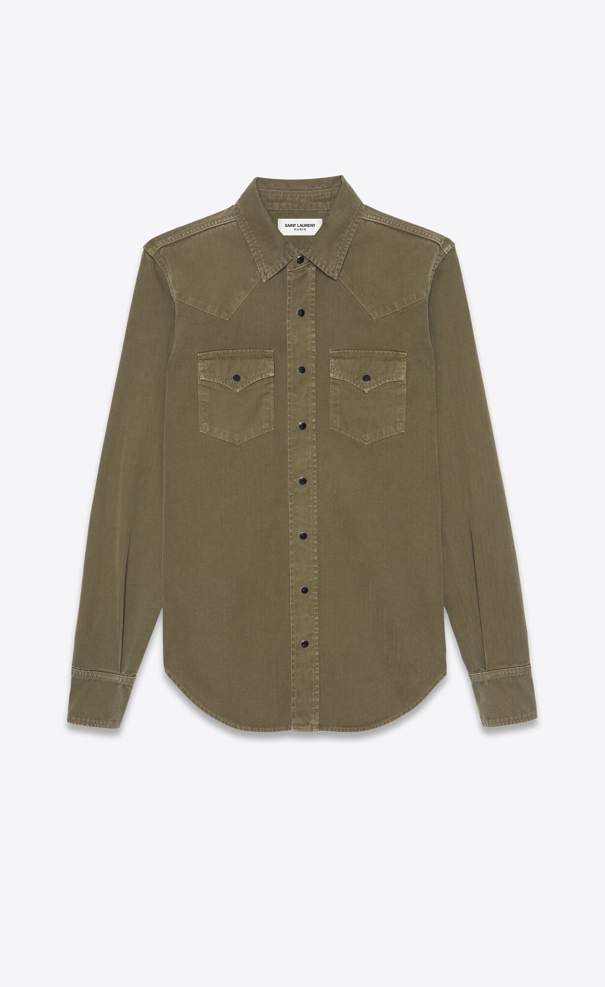 YSL Western Shirt Khaki | 09462-CHGD