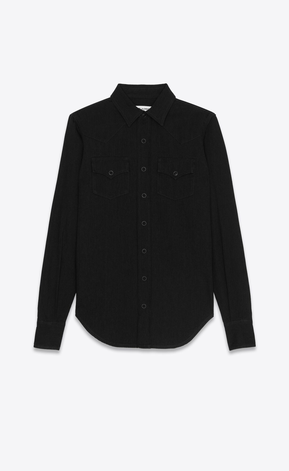 YSL Western Shirt Schwarz | 43720-ZUOQ