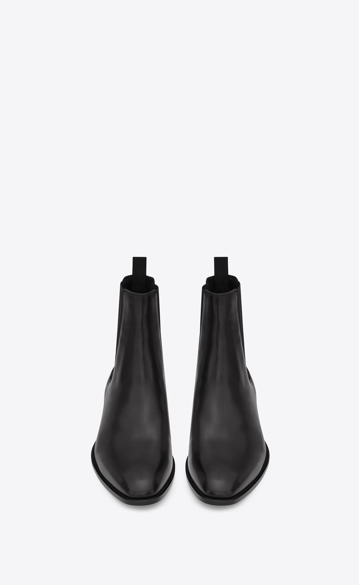 YSL Wyatt Chelsea Boots In Smooth Leder Schwarz | 37526-DHBA