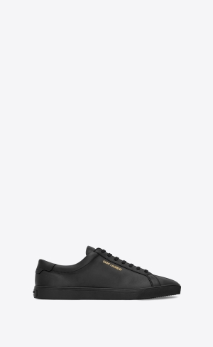 YSL Andy Sneakers In Leder Schwarz | 20138-WBCR