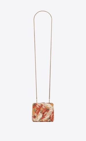 YSL Cassandre Jewelry Box On Chain In Printed Satin Mehrfarbig | 54789-NMBW