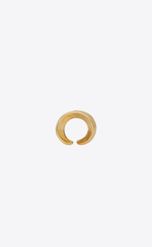 YSL Curve Ring In Metal Gold | 72013-ZWYE