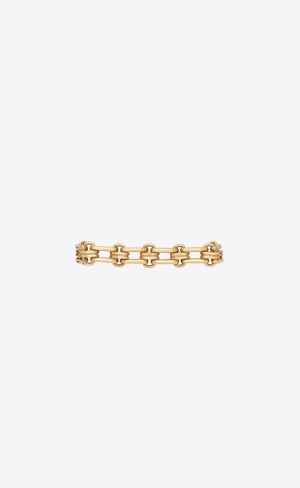 YSL Large Vintage Gestrickt Chain Bracelet In Metal Gold | 17498-GTHD