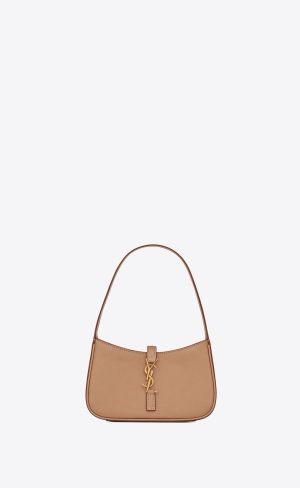 YSL Le 5 À 7 Mini In Vegetable-tanned Leder Braun Gold | 56710-KXGV