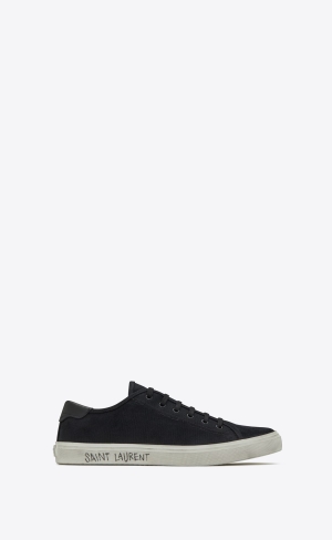 YSL Malibu Sneakers In Canvas And Leder Schwarz | 03219-SBOL