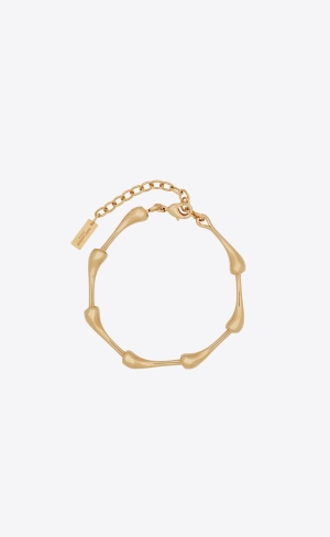 YSL Multi Drop Bracelet In Metal Gold | 16259-DECF