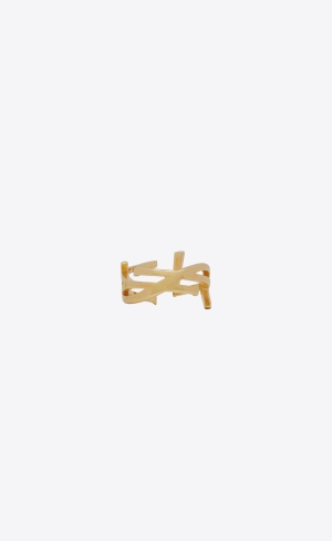 YSL Opyum Twist Ring In Metal Gold | 26187-DLKH