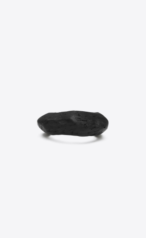 YSL Organic Arty Cuff Bracelet In Wood Silber Schwarz | 15439-GNXB