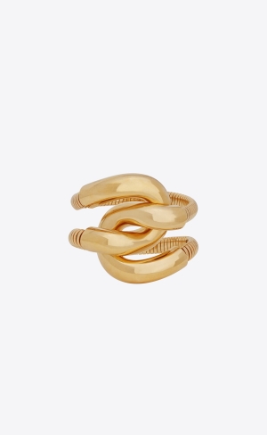 YSL Oversized You & Me Bracelet In Metal Gold | 92671-XSOI